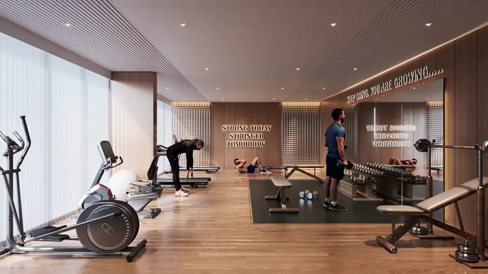 Gym with cardio and weights